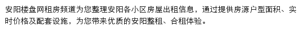 anyang.zu.loupan.com网页描述