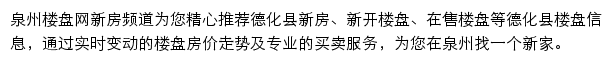 dehua.loupan.com网页描述