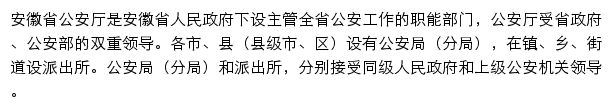 gat.ah.gov.cn网页描述