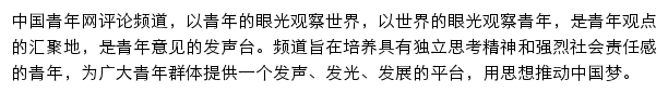 pinglun.youth.cn网页描述