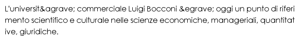 unibocconi.it网页描述