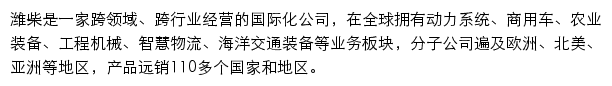 weichai.com网页描述