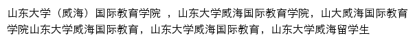 cie.wh.sdu.edu.cn网页关键词