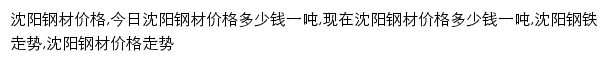 {shenyang.mysteel.com}网页关键词